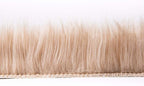 Ashler Faux Fur Rug - Fluffy Shaggy Area Rug, Ultra Soft 3 x 3 Feet Round, Beige Fuzzy Machine Washable Shag, Nursery Decor Throw for Bedroom, Kids Room, Living Room