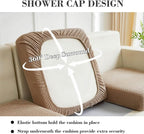 Couch Covers for 3 Cushion Sofa Pet Friendly Couch Cushion Covers Universal Sofa Covers Washable Stretch Slipcovers for Sectional Sofa (Texture Light Coffee,Large Triple Seat Cover)