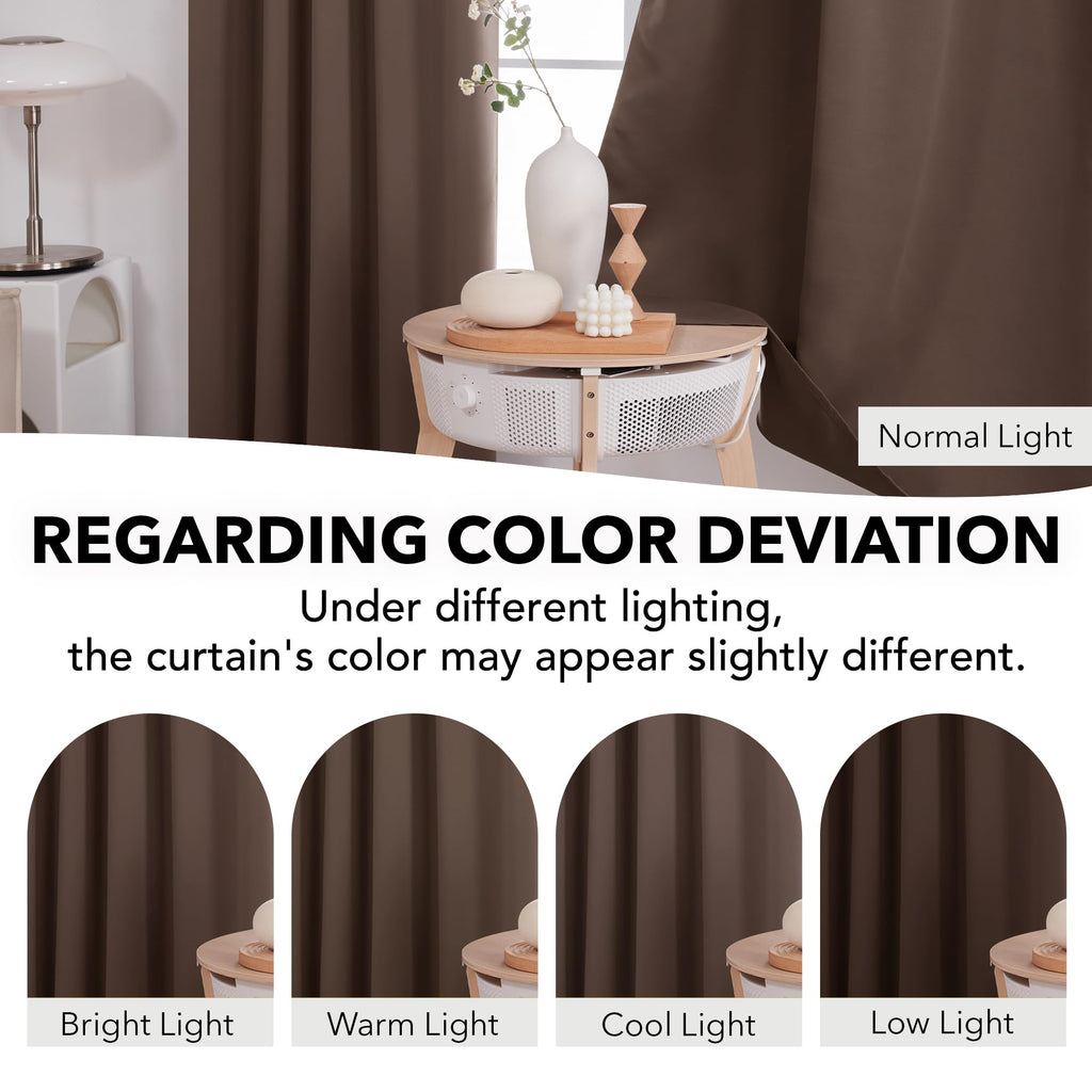 Deconovo Blackout Curtains for Bedroom, Living Room Curtains 84 Inches Long