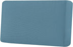 H.VERSAILTEX Super Stretch Individual Seat Cushion Covers Sofa Covers Couch Cushion Covers Slipcover Sets Thick Jacquard Textured Twill Fabric (1 Piece Loveseat Cushion Cover, Storm Blue)