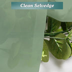 Chyhomenyc Sage Green Sheer Valances for Windows - Light Filtering Small Kitchen Curtains, Rod Pocket Short Top Window Treatment Decor for Living Room Bathroom Basement, 42Wx16L inches, 2 Panels