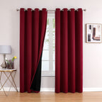 ChrisDowa 100% Blackout Curtains for Bedroom 102 Inches Long 2 Panels Set