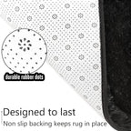 LOCHAS Ultra Soft Indoor Modern Area Rugs Fluffy Living Room Carpets for Children Bedroom Home Decor Nursery Rug 2x8 Feet, Black
