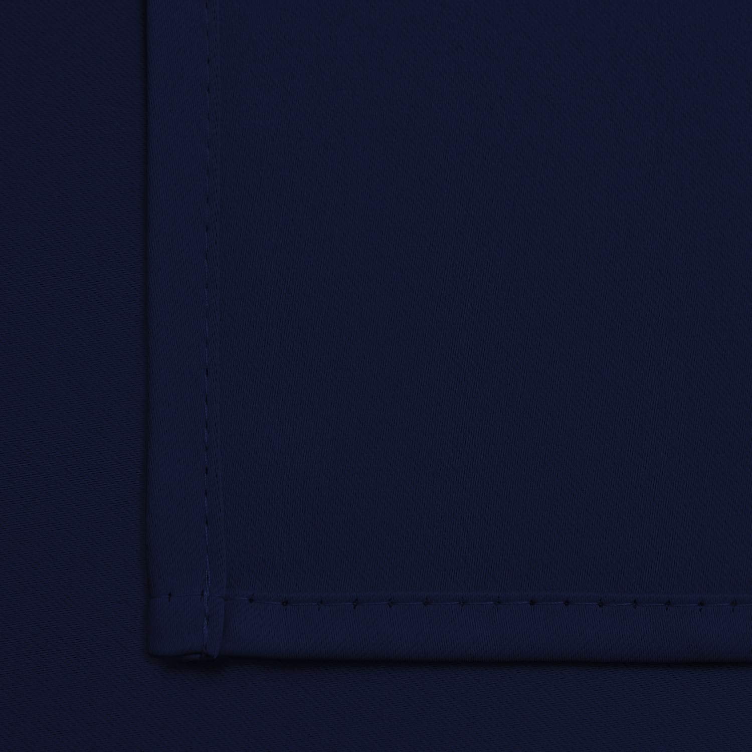 Yakamok Room Darkening Curtains 52x45 inch Length Navy Blue-Living Room