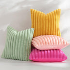 decorUhome Fall Faux Fur Throw Pillow Covers 20x20 Set of 2 Blush Pink