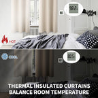 BGment Champagne Room Darkening Curtains 84 Inch for Living Room - 2 Panels