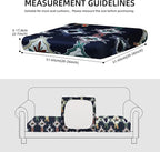 Outdoor Cushion Covers Set,8PCS Patio Furniture Couch Seat Slipcovers, Replacement for Sofa Sectional Chair(Cover，Only)