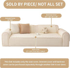 Velvet Couch Covers for Dogs, Dog Sectional Couch Covers, Pet Couchs Cover for Loveseat, Couchs Protector for Dogs, Sectional Sofa Cover for Pet Washable(1PC,Beige White,27.6"×59")