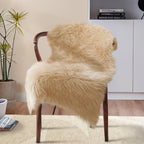 Ciicool Faux Sheepskin Rugs Soft Faux Fur Rug Beige Fluffy Rug 2x3 Feet