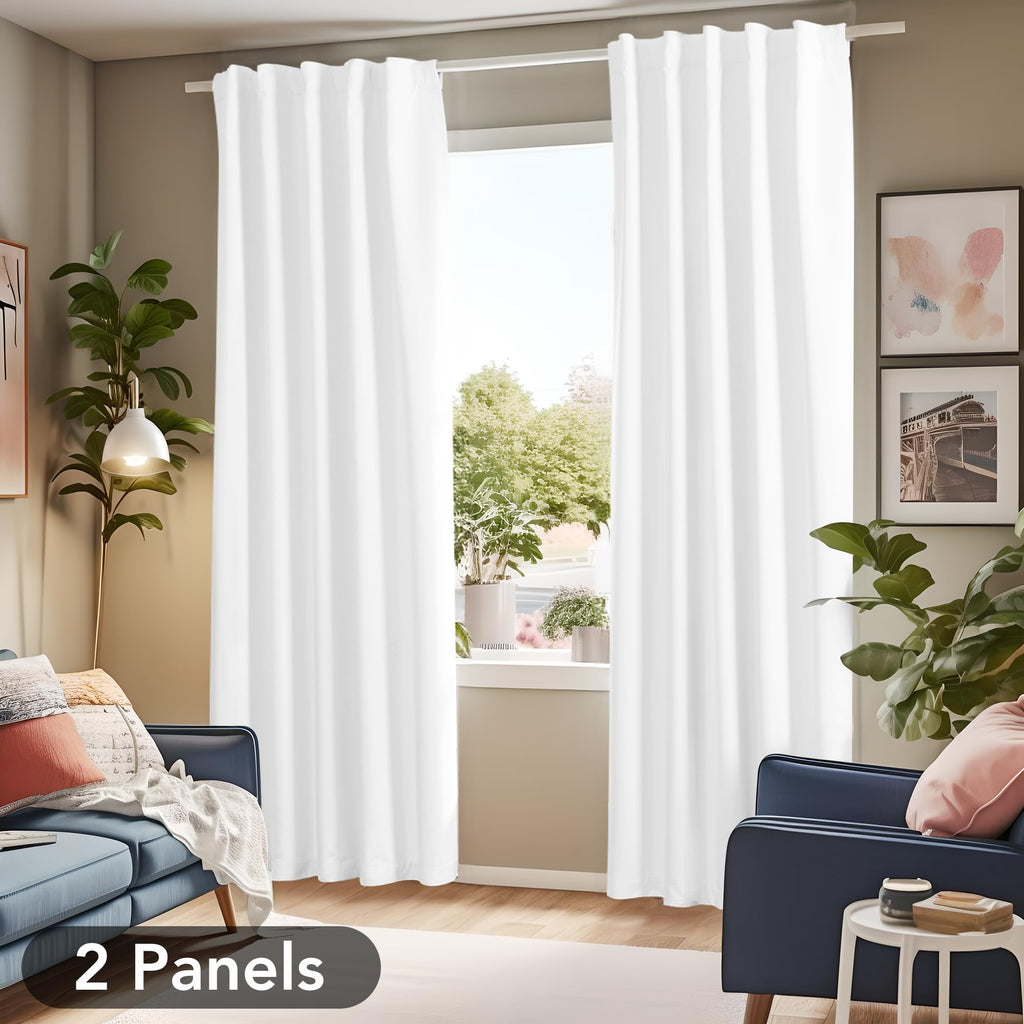 Deconovo Blackout Curtains for Bedroom, Living Room Curtains 84 Inches Long
