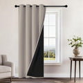 Yakamok Natural Blackout Curtains 96 Inches Long for Bedroom 52" Wide 1 PCS