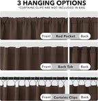 Deconovo Blackout Curtains for Bedroom, Living Room Curtains 84 Inches Long