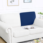Smiry Printed Couch Cushion Covers, Stretch Soft Couch Covers for Sofa, Washable Non-Slip Sofa Slipcover Furniture Protector for Indoor and Outdoor (Backrest L, Navy)