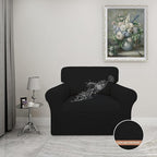 Easy-Going 100% Waterproof Oversized Chair Couch Cover, Dual Waterproof Sofa Cover, Stretch Jacquard Sofa Slipcover, Leakproof Furniture Protector for Kids, Pets, Dog and Cat, Black