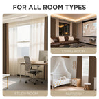 Joydeco Linen Blackout Curtains for Bedroom - 100% Light Blocking 1 Panels, Cappuccino Drapes 100" W x 108" L, Thermal Insulated Room Darkening Curtains for Living Room, Rod Pocket & Back Tabs