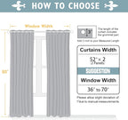 ChrisDowa Blackout Curtains 80 Inches Long 2 Panels Set for Living Room, Grommet Thermal Insulated Room Darkening Curtains for Bedroom (Royal Purple, 52 x 80 Inch)