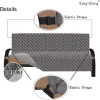 Easy-Going Futon Sofa Slipcover Reversible Sofa Cover Armless Cover Furniture Protector Couch Cover Water Resistant Pets, Kids, Children, Dog, Cat Gray/Light Gray