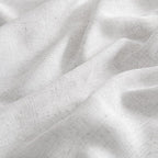 MIULEE White Curtains 24 Inch Length 2 Panels, Soft Thick Linen Textured Semi Sheer Light Filtering Kitchen Window Curtains Over Sink Small Tier Curtains for Bathroom Window Back Tab Rod Pocket