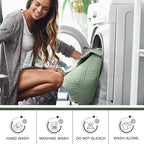 TAOCOCO 100% Waterproof Recliner Sofa Cover, Non Slip Split Couch Covers for Reclining Couches with Straps, Washable Reclining Sofa Cover Furniture Protector for Kids Pets(3 Seater, Sage Green)
