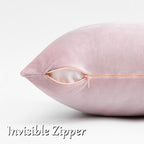 GIGIZAZA Sweet Lilac Velvet Throw Pillow Covers 18x18 Pack of 2