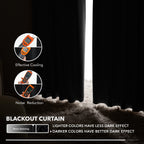 Deconovo Blackout Curtains for Bedroom, Living Room Curtains 54 Inches Long
