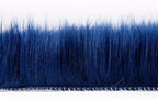 Ashler Faux Fur Rug - Fluffy Shaggy Area Rug, Ultra Soft 3 x 3 Feet Round, Navy Blue Fuzzy Machine Washable Shag, Nursery Decor Throw for Bedroom, Kids Room, Living Room