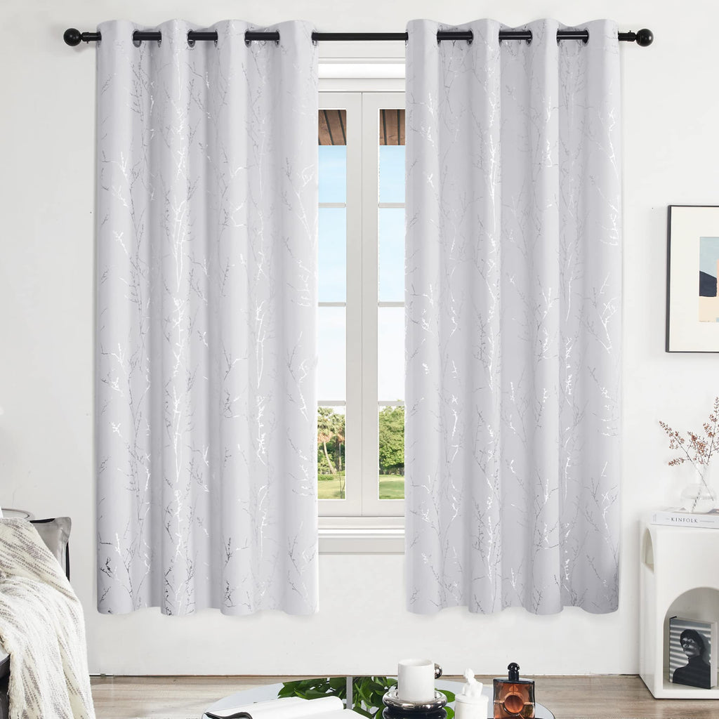 Deconovo Living Room Curtains 72 Inches Long, Blackout Curtains for Bedroom