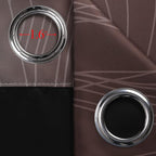 Estelar Textiler Brown and Teal Ombre Blackout Curtains for Bedroom 96 Inch