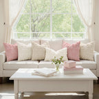 decorUhome Beige Bow Cute Girl Faux Fur Throw Pillow Covers 18x18 Set of 2