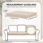 8 Piece Outdoor Cushion Covers, Patio Sofa Cushion Covers, Stretch Fit