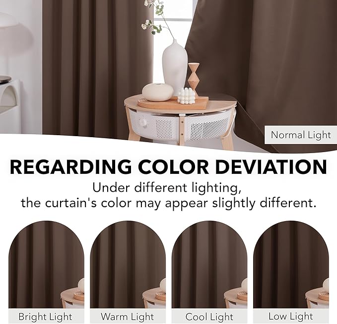 Deconovo Blackout Curtains for Bedroom, Living Room Curtains 84 Inches Long