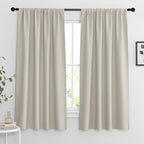 RYB HOME Extra Wide Curtains for Bedroom Living Dining Room 63 inches Long