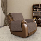 Easy-Going Oversized Recliner Chair Slipcover Reversible Sofa Cover Water Resistant Couch Cover Furniture Protector with Elastic Straps for Pets Dog (Oversized Recliner, Brown/Brown)