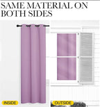 NICETOWN Room Darkening Drapes for Nursery - Light Blocking Curtain Panels for Bedroom Girl Room, Soft Fabric Window Treatment (Lilac, 42 inches Width by 95 inches Length, 1 Pair)