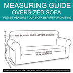 U-NICE HOME Oversized Stretch Couch Cover Slipcover, Loden Frost