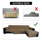 Easy-Going L Shape Sofa Slipcover - Sectional Couch Cover With Chaise Lounge - Reversible Furniture Protector for Pets, Kids, Children, Dogs, Cats (Small, Camel/Camel)