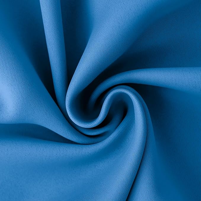 BGment Classic Blue Blackout Curtains for Living Room 84 Inch - 2 Panels