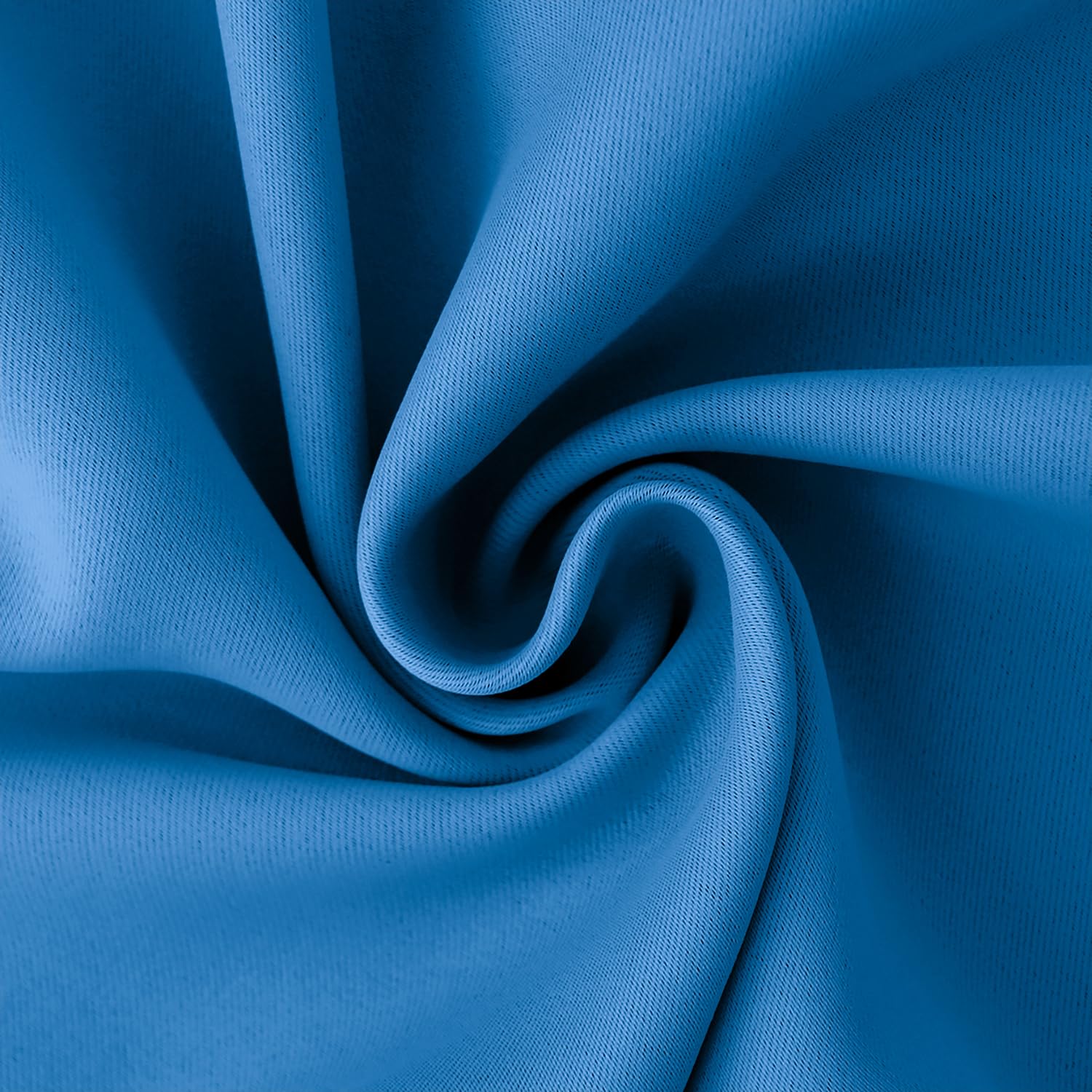 BGment Short Curtains for Small Window 45 Inch Long - Classic Blue 2 Panels