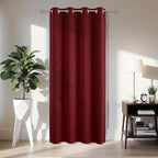 Joydeco Blackout Door Curtain for Doorway Privacy 78 Inches Long, Grommet Closet Curtain for Open Closet, Room Divider for Bedroom Living Room (Burgundy Red, 52Wx78L, 1 Panel)