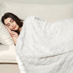 Aganear Blanket King Size - Lightweight Portable Fuzzy Cozy Soft Blankets for Couch, Sofa, Bed, Breathable and Skin-Friendly for All Season Accessories(108"x90", White)