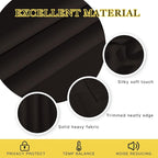 NICETOWN Room Darkening Curtains for Nursery, Grommet Thermal Insulated Light Blocking Window Treatments Sound Reducing for Bedroom, W37 x L72, 2 Panels, Toffee Brown
