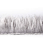 Ashler faux fur rug, Fluffy Shaggy Area Rug Ultra Soft 2 x 6 Feet Sheepskin Fur Rug, Grey Fuzzy Rug Machine Washable Shag Rug, Nursery Decor Throw Rugs for Bedroom, kids room, Living Room