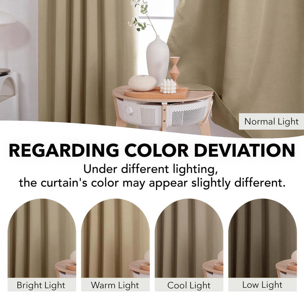 Deconovo Blackout Curtains for Bedroom, Living Room Curtains 95 Inches Long