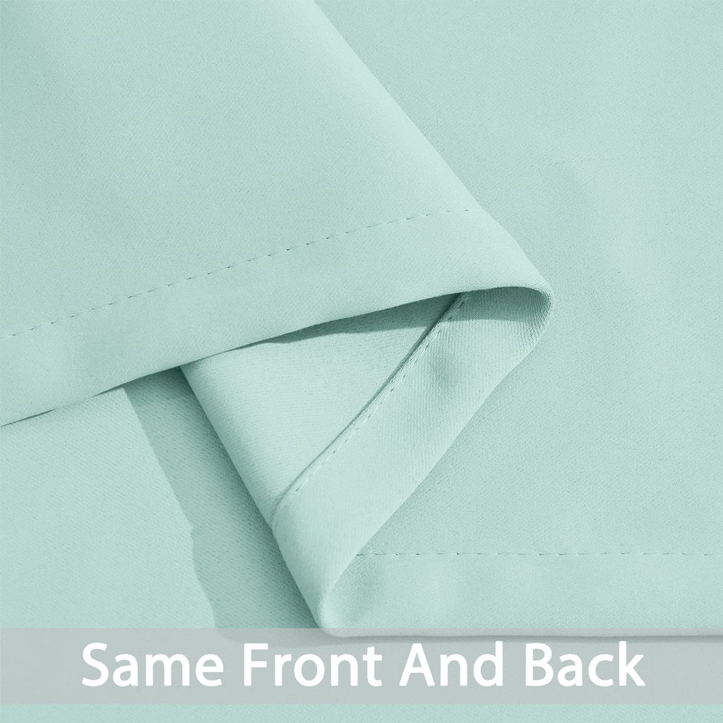 Yakamok Room Darkening Curtains 62x96 inch Length Aqua-Living Room