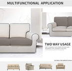 Easy-Going Stretch Cushion Cover Sofa Cushion Furniture Protector Sofa Seat Sofa slipcover Sofa Cover Soft Flexibility with Elastic Bottom(Chiar Cushion,Taupe)
