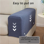 Soothing Home Sofa Covers, Sofa Hero Covers, Wear-Resistant Universal Couch Covers Washable Stretch Sectional Couch Cushion Covers (Coffee,Arm Rest Covers 2pcs)