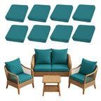 SUKAIKEQA 8PCS Patio Cushion Covers.Patio Furniture Couch SeatSlipcovers