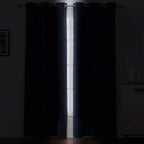 LEMOMO Navy Blue Blackout Curtains 34 x 84 Inch Length/Set of 2 Curtain Panels/Thermal Insulated Room Darkening Blackout Curtains for Bedroom
