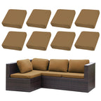 SUKAIKEQA 8PCS Patio Cushion Covers.Patio Furniture Couch SeatSlipcovers
