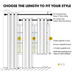 MIULEE Blackout Curtains for Bedroom 2 Panels 40 x 72 Inch Long Birch